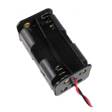 Imagem de 2X Suporte Porta 4 Pilhas Aa Com Rabicho 4 Slots - Para Proj