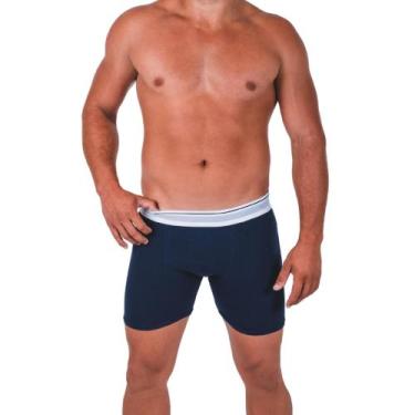 Imagem de Kit C/10 Cueca Boxer ALGODAO Masculino LONG LEG Box malha Revenda - Bo