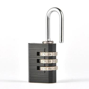 Imagem de Cadeado com Senha Mala Mochila Preto - LOLADECOR