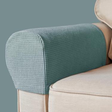 Imagem de BAHULA Capas de apoio de braço, tecido elástico, elastano, à prova d'água, capas de braço antiderrapantes para poltronas, sofás, poltronas, poltronas, poltronas, poltronas, poltronas, poltronas