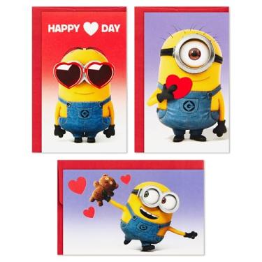 Imagem de Hallmark Mini cartões de Dia dos Namorados Minions sortidos (18 cartões com envelopes), 5ETV1014