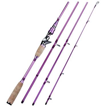 Imagem de Vara de pesca, vara de pesca, seção portátil, vara de pesca ultraleve de fibra de carbono, vara de viagem