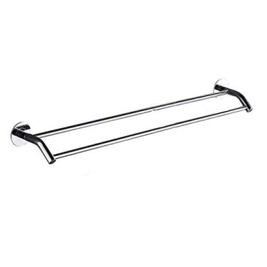 Imagem de Toalheiro montado na parede Suporte duplo para toalha trilho de armazenamento de aço inoxidável organizador de cozinha acessórios práticos