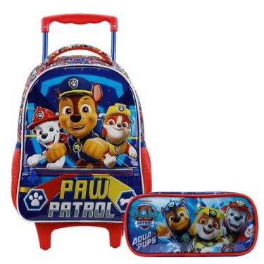 Imagem de Kit Mochila de Rodinha e Estojo Paw Patrol Xeryus