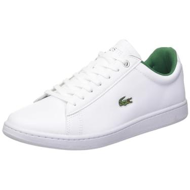 Imagem de Lacoste Tênis feminino Hydez, Branco/Verde, 10.5