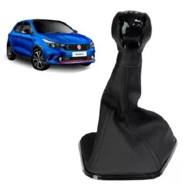 Imagem de Manopla Bola Preta + Coifa Base Preta Câmbio Argo 2017/2021