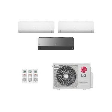 Imagem de Ar-Condicionado Multi Split Inverter LG 30.000 (2x Evap HW 12.000 + 1x Evap HW Artcool 18.000) Só Frio 220V