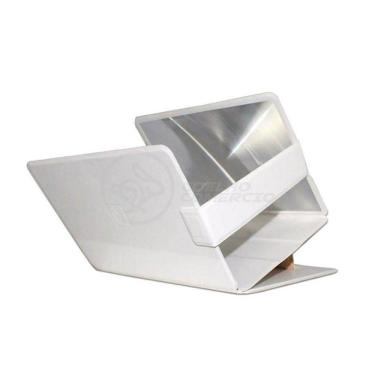 Imagem de Lupa Ampliadora Tela De Celular Portátil Dobrável Branca
