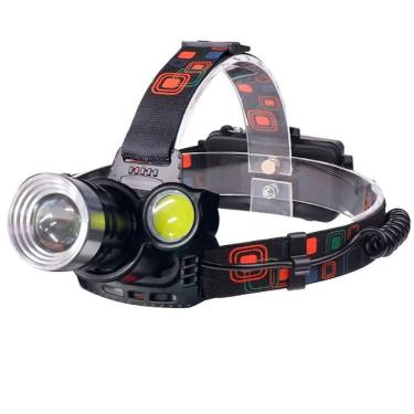 Imagem de Lanterna Cabeça Recarregável 3 Led ângulo Ajustável