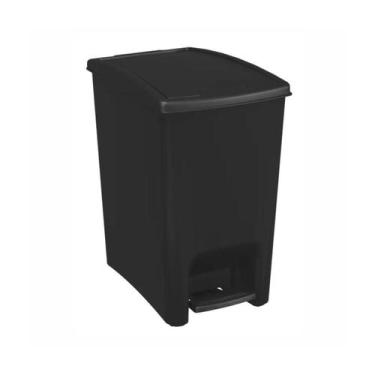 Imagem de Lixeira Pedal Astra Dupla Abertura Preta - Astra