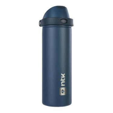 Imagem de Garrafa Térmica Straw Azul 710Ml Isolamento Térmico Nautika