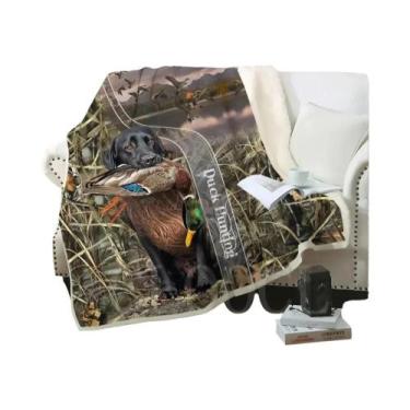 Imagem de Cobertor De Pelúcia Estampado De Javali Para Adolescentes E Adultos, M