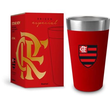 Imagem de Copo térmico new stone - flamengo série ouro - brasfoot