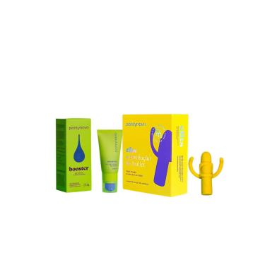 Imagem de KIT PANTYNOVA – Aparelho de Estímulo Local Clits Amarelo + Booster 20g