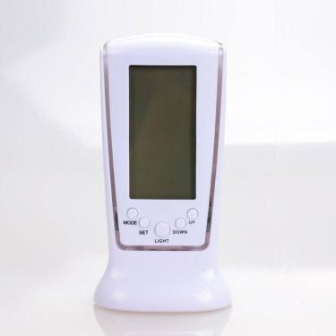 Imagem de Relógio Digital De Mesa Square Clock Ds-510 – Despertador, Calendário E Termômetro Com Luz Led