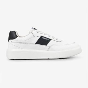 Imagem de Tênis Casual Ferracini Flip Branco de Couro 6787-729B-Masculino