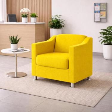 Imagem de Poltrona Decorativa Recepção Cadeira Manicure Cores - Balaqui Decor, A