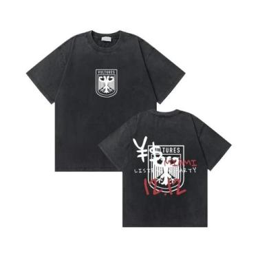 Imagem de Camiseta Masculina Oversized Vintage Kanye West Com Estampa De Urso De