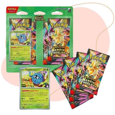 Imagem de Pokemon Heróis Excelsos Mega Evolução 25 Cartas PACK VERDE - Copag / P