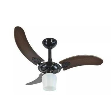 Imagem de Ventilador Teto Sala Quarto Potente Silencioso Preto 127V - Infinity, 