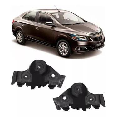 Imagem de Par suporte guia parachoque dianteiro prisma 2012 2013 2014 2015 2016 