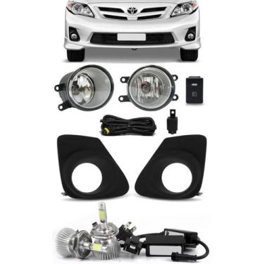 Imagem de Kit Farol de Milha Neblina Toyota Novo Corolla 2012 2013 + Kit Lâmpada