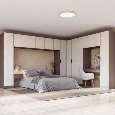 Imagem de Guarda-roupa Modulado de Canto Linear 12 Peças com 13 Portas Orion Cab