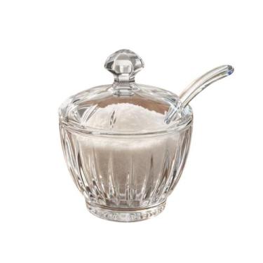 Imagem de Açucareiro De Vidro Clarity Com Colher Transparente 188 Ml Modelo:Wave