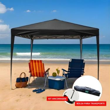 Imagem de Tenda Gazebo Dobrável Sanfonada 3x3m Com Bolsa para Transporte FÁCIL M