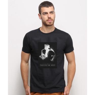 Imagem de Camiseta masculina Preta algodao O Talentoso Sr Ripley Filme Famoso