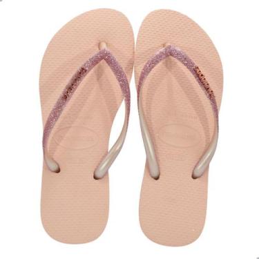 Imagem de Chinelo Feminino Havaianas Slim Glitter II Fc Rosa, Rs, 9898 rosa, Ros