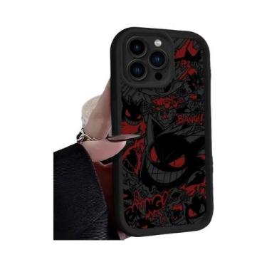 Imagem de Capa De Silicone Luxuosa Gengar Pokémon Para iPhone 17 16 15 14 13 12 