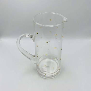 Imagem de Jarra Vidro Transparente com Pontos Dourados Dots 1,5l - ROJEMAC