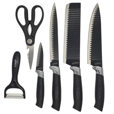Imagem de Conjunto De Facas Profissional Do Chef 6 Peças - GYN
