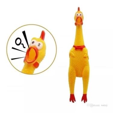 Imagem de Brinquedo Para Cachorro Galinha De Pvc Grita 40cm - Fungame