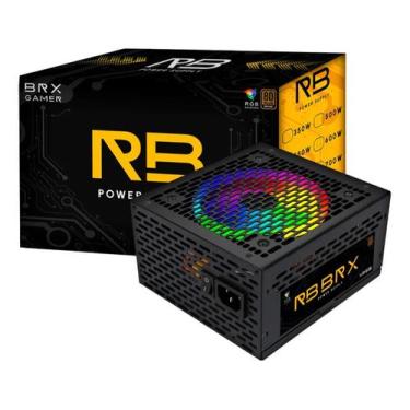 Imagem de Fonte Gamer BRX 650W 80 Plus RGB Bivolt ATX  Alta Performance Envio Im