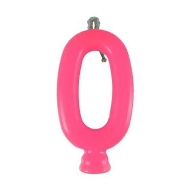 Imagem de Vela Aniversário Festcolor Neon Pink Nº 0