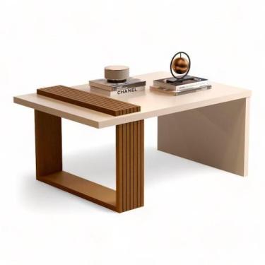 Imagem de Mesa de Centro JB 8020 Pérola e Nature JB Móveis