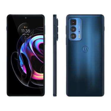 Imagem de Smartphone Motorola Edge 20 Pro 256GB Azul 5G 12GB RAM Tela 6,7 Câm. T