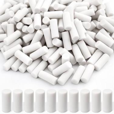 Imagem de Refis de borracha para lapiseira Fampery, 100 unidades, branco