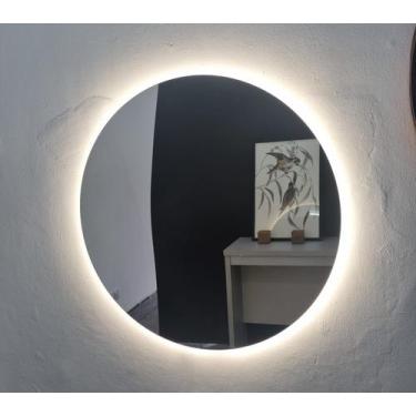 Imagem de Espelho Redondo Led 80cm Com Luz 4000W 220V Para Sala Lyo