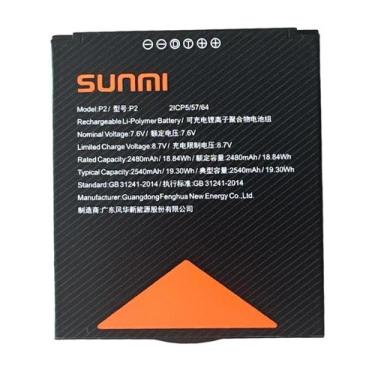 Imagem de Bateria sunmi p2/ 7,6v 2480mah 2icp5/57/64 is16046 laranja