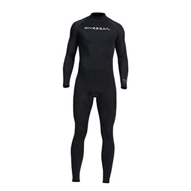 Imagem de F Fityle Roupa de mergulho feminina e masculina proteção UV de corpo inteiro - para mergulho, snorkeling, surfe, pesca submarina - Preto - Adulto - Unissex - Nylon