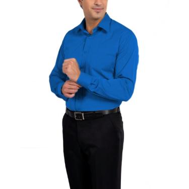 Imagem de Camisa Social Manga Longa 100% Microfibra Masculina