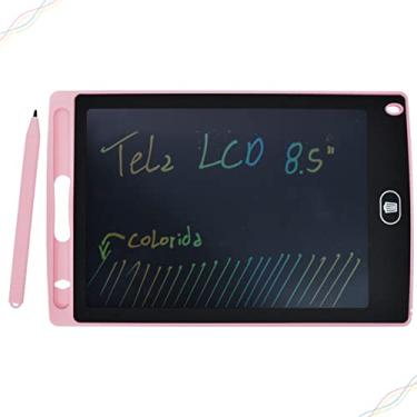 Imagem de [Shaolong] Lousa Magica Tablet Infantil LCD Escrita Colorida Desenho e Estudo Tela 8.5 Polegadas Criança Desenhar Quadro Negro (Rosa)