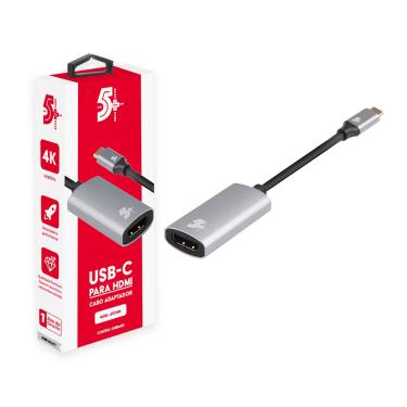 Imagem de Cabo Adaptador Usb C Para Hdmi Fêmea 4k 60hz Thunderbolt 3