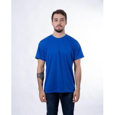 Imagem de Camiseta Manga Curta  100 %  Algodão Azul Royal - Dgrau