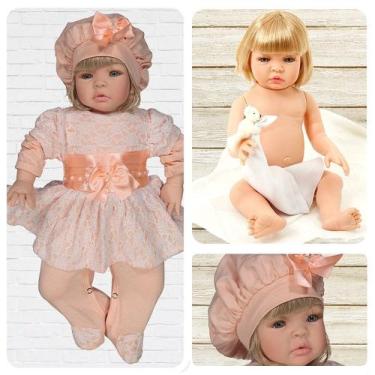 Boneca Bebe Reborn Laura Baby Gui 48 cm menino corpo algodão em Promoção é  no Buscapé