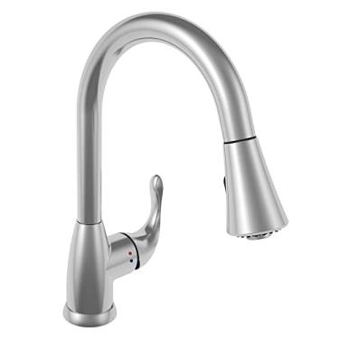 Imagem de Torneira monocomando misturador de cozinha 2 jatos com bica móvel e retrátil escovado, Arell, ARE-MC02-AE