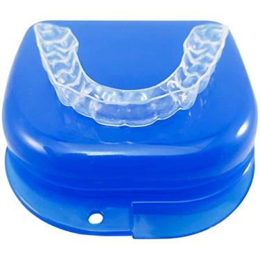 Imagem de Protetor noturno odontológico personalizado, protetor bucal para ranger os dentes, bruxismo e alívio de TMJ – protetor de mordida personalizado superior ou inferior